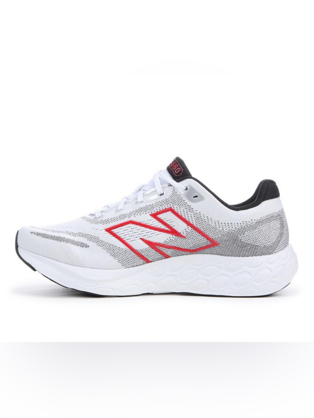 New Balance White, Red & Black Athletic Sneaker
